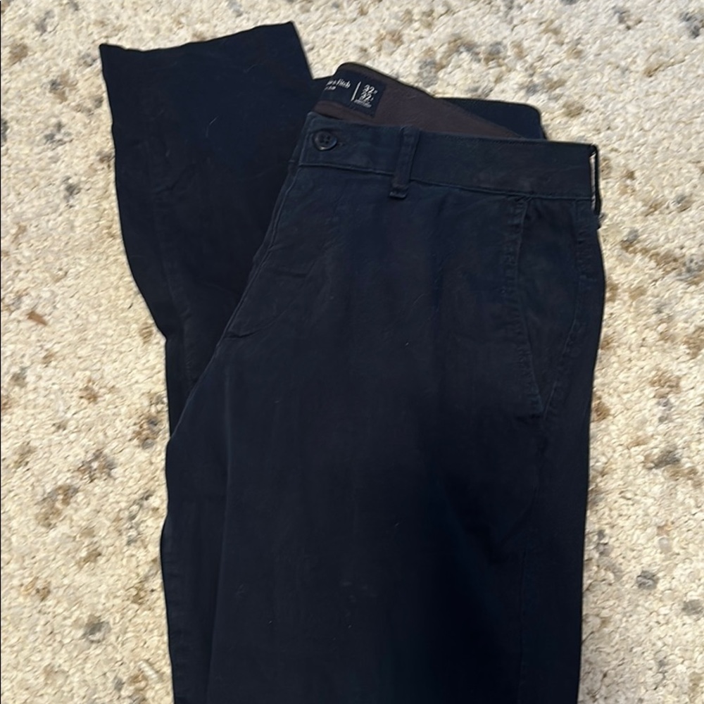 Men’s Navy Athletic Slim Pants